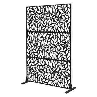 ML Design Ml-design Biombo Separador De Ambientes Firenze 120x180cm Pantalla De Privacidad Con 3 Paneles Tabique Extensible Soporte Divisor Autoportante Decorat