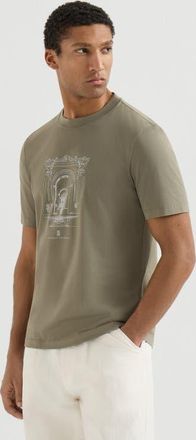 Brunello Cucinelli T-shirt with print in Military at Nordstrom, Size Xxx-Large Eu
