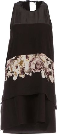 Sharon Wauchob flared floral detail dress - Zwart