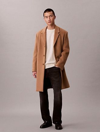 Calvin Klein Wool Blend Overcoat
