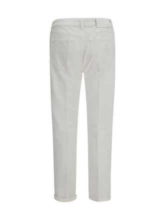 Pantaloni Torino Mens Reggae Jeans Bianco Lana Cotton