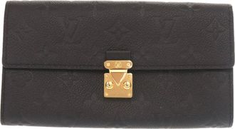 Louis Vuitton Monogram Empreinte Black Noir Monogram Empreinte Long Wallet (Bi-Fold) (Pre-Owned)