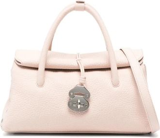 Zanellato Dotta Centauro Kleine Tote Bag - Dames - Handtassen - Roze - ONE Size - Leer - Tassen