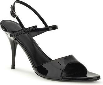 Balenciaga Womens Avenue Bow Sandal Black Calf Leather Bos Heels