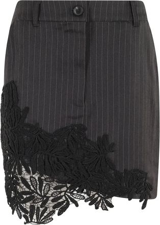 Essentiel Minigonna gessata - Grigio