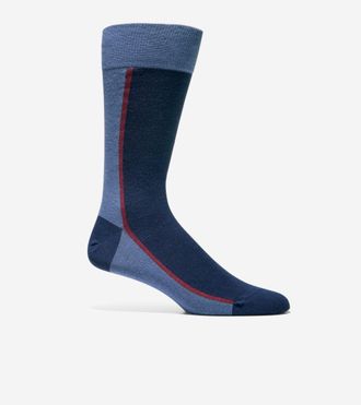 Cole Haan Mens Clocking Dress Crew Socks - Blue