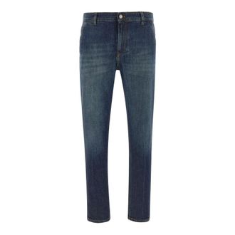Pantaloni Torino Heren, Jeans, Blauw, Maat: W33 Katoen