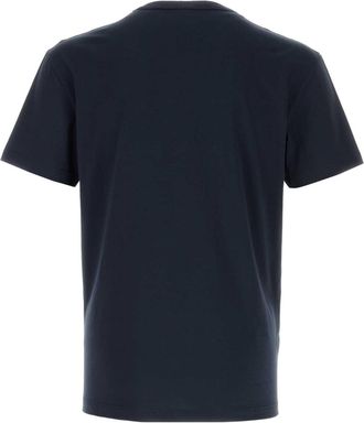 Valentino Garavani Mens Navy Blue Cotton T-Shirt