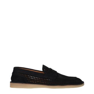 Dolce & Gabbana Dolce&Gabbana Herrens Schwarze Wildleder-Loafer
