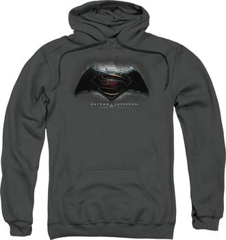 Gildan Batman V Superman Logo Adult Pull Over Hoodie / Hooded Sweatshirt