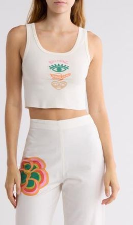 Billabong x Mami Wata Icons Sun Crop Graphic Tank in Salt Crystal at Nordstrom Rack, Size X-Small