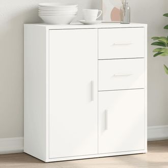 vidaXL Aparador De Madera De Ingenier&iacute;a Blanco 60x31x70 Cm Vidaxl