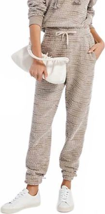 Something Navy Womens Textured Sweatpants In Tan Combo