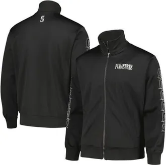 Pleasures Mens PLEASURES Black Seattle Mariners Pitcher Full-Zip Track Jacket at Nordstrom, Size Medium