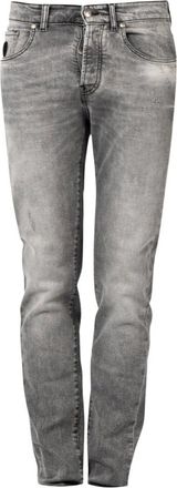 John Richmond Rechte jeans - Heren - Jeans - Grijs - Maat: W30 Denim