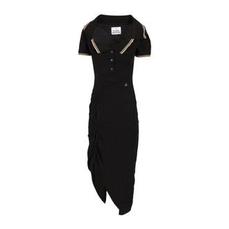 Vivienne Westwood Dames, Jurken, Zwart, Maat: S Katoen