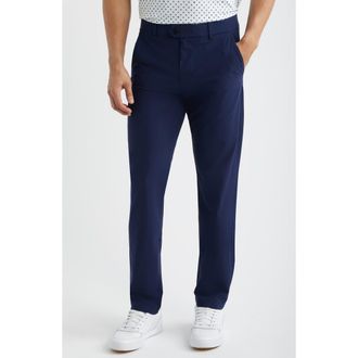 Greyson Monkauk Trim Fit Flat Front Golf Pants in Maltese Blue at Nordstrom, Size 35 X 32