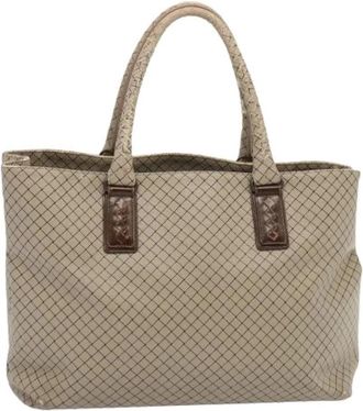 Bottega Veneta Pre-owned Tote Bags, female, Beige, Size: ONE SIZE Pre-owned Vintage Tote Bag