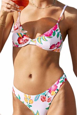 PQ Swim Mita Cali Underwire Bikini Top In White