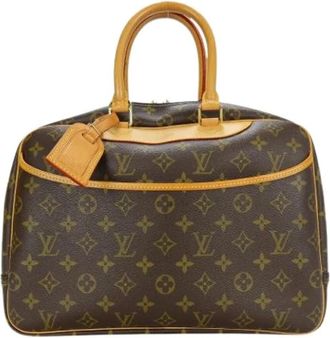 Louis Vuitton Pre-owned Vintage Canvas Handtas - Dames - Vintage Handtas - Bruin - ONE Size - Vintage