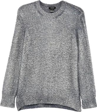 Avant Toi Truien & Vesten, Heren, Grijs, M, Denim, Boucl&eacute; Ronde Hals Trui