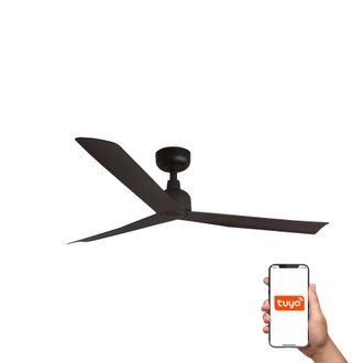 Netlighting Marine Medium 3 Blade Ceiling Fan Dark Brown Tuya Smart System