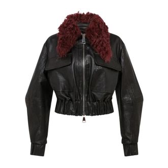 16Arlington Cie Jacket - Dames - Leren en Su&egrave;de Jassen - Zwart - S - Leer - Jassen
