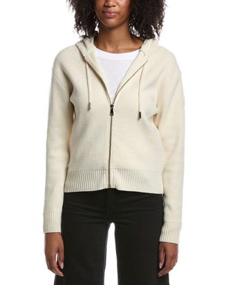 Moncler Cashmere & Wool Zip Up Hoodie