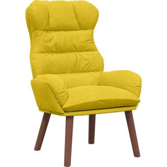 vidaXL Silla Relax Amarillo 69 X 74 X 93 Cm Terciopelo Vidaxl