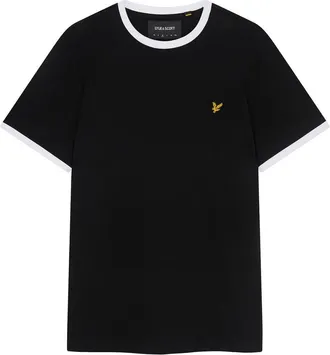 Lyle & Scott Heren Ringer T-Shirt (Zwart)