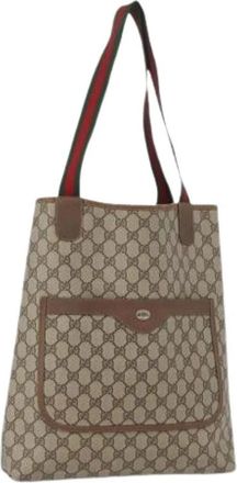 Gucci Pre-owned Tote Bags, female, Beige, Size: ONE SIZE Pre-owned Plastic Tote Bag
