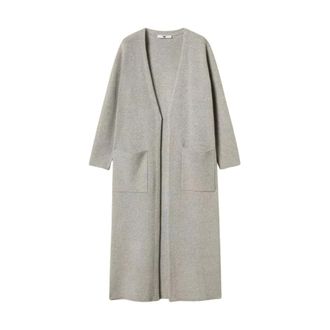 Twinset Maxi Cardigan - - Knitwear - Donna - Grigio - S