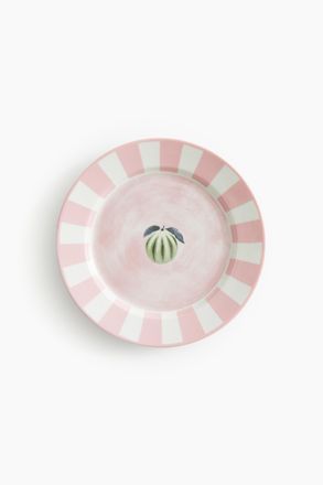 H&M Dessertteller aus Porzellan mit Motiv - Pink