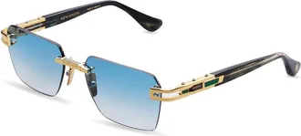 Dita Eyewear META-EVO ONE Blue Gradient Rectangular Unisex Sunglasses DTS147-A 03 56