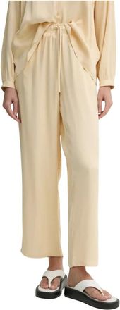 American Vintage Unyl Wide Trousers - Trousers - Mujer - Beige - S