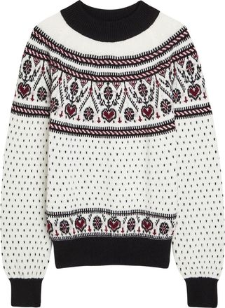 Khaite Guy Fair Isle Cashmere Jumper - Ivory - S (UK8-10 / S)