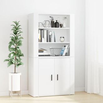 vidaXL Credenza Bianca in Legno Multistrato - Vidaxl