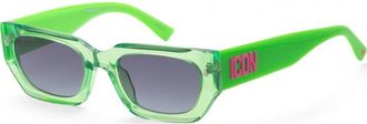 Dsquared2 Womens ICON0017 53 S 6FZ Sunglasses - Green - One Size