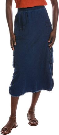 Xcvi Xcvi Chesney Linen-Blend Midi Skirt