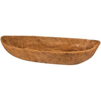 OEM Forro De Cesta De Jard&iacute;n Ajustable De 91 Cm (36 Pulgadas) Para Colgar En La Pared, Color Marr&oacute;n Coco, Para Macetas De Flores