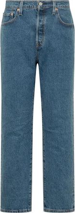 Levi's 501 Crop Jeans - Dames - Regular Fit Jeans - Blauw - W27 - Jeans