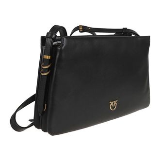 Pinko Pinko, Dames, Tassen, Zwart, Maat: ONE Size Katoen