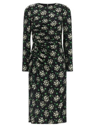 Dolce & Gabbana Black Synthetic Midi Womens Dress