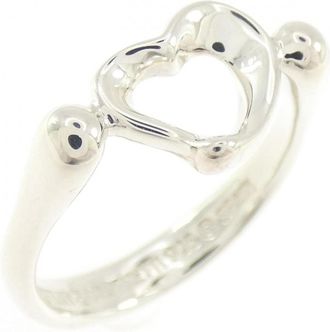 Tiffany & Co. Open Heart Silver 925 Band Ring (Pre-Owned)