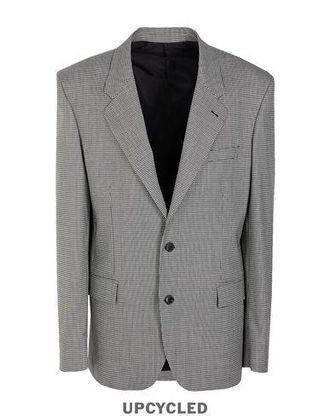 8 by YOOX HOUNDSTOOTH OVERSIZE SINGLE-BREAST BLAZER