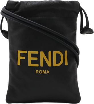 Fendi Pre-owned Fendi Nappa Logo Neck Phone Pouch Ladies 36XH63BC51I96S14