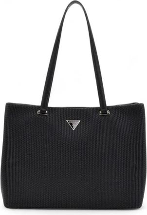 Guess Phaedra Woven Shopper - Dames - Shoppers - Zwart - ONE Size - Tassen