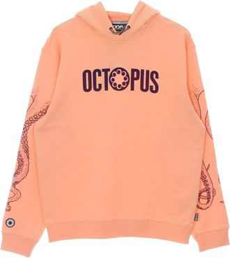 Octopus Lichtgewicht capuchontrui met logo - Heren - Hoodies - Oranje - XL - Katoen - Hoodies & sweatvesten