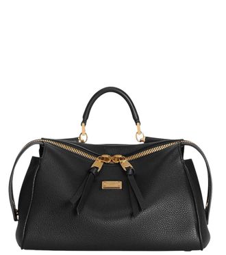 Dolce & Gabbana Black Vittoria Mini Satchel