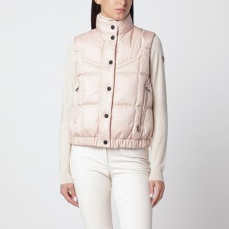 Moncler Gilet Doucy rosa in poliestere